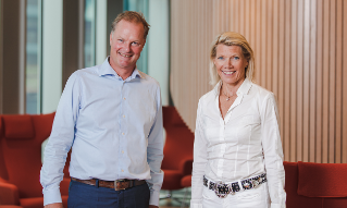 bilde av øyvind thomassen og kjerstin braathen